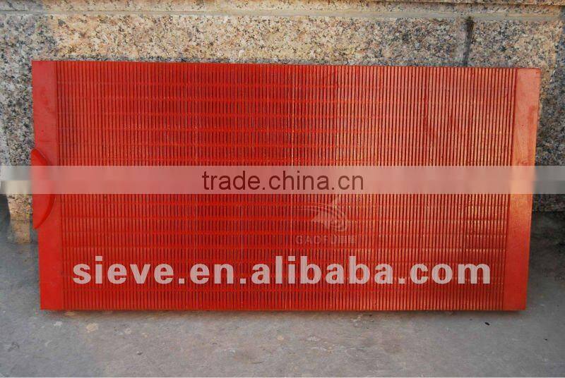 Tensioned Polyurethane sieve plate with support frames