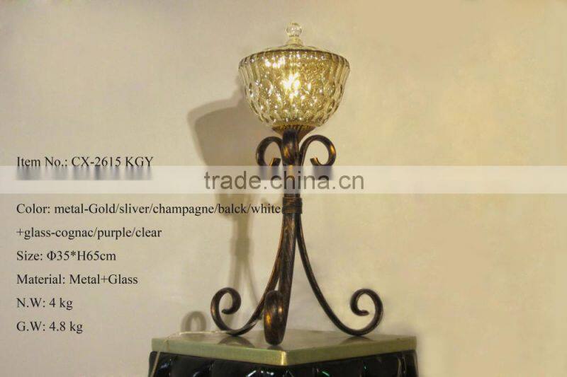 2015 Hot Sale Creative Amazing Indoor Purple Iron Table lamp