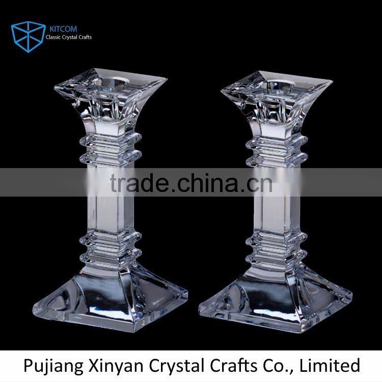 Newest selling super quality decoration crystal glass candle holder with good offer