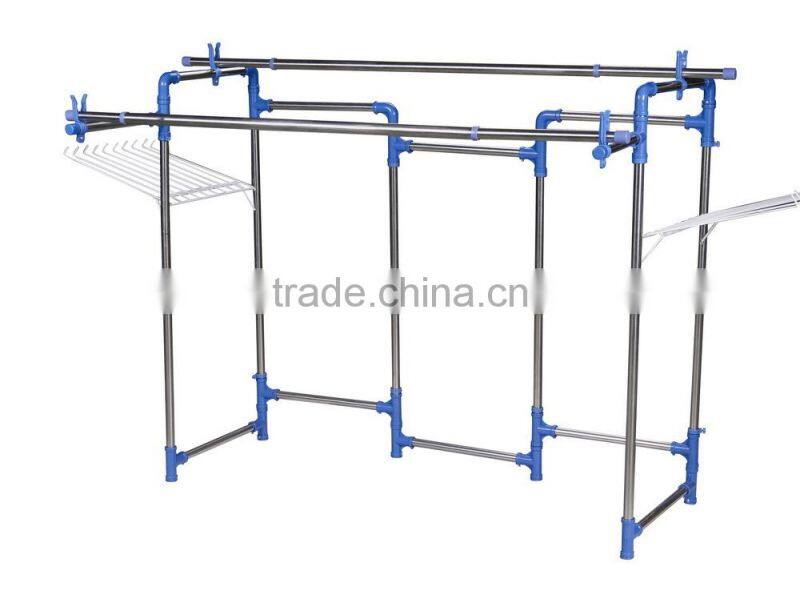 double three transfer shapes clothes rack and blanket drying rack
