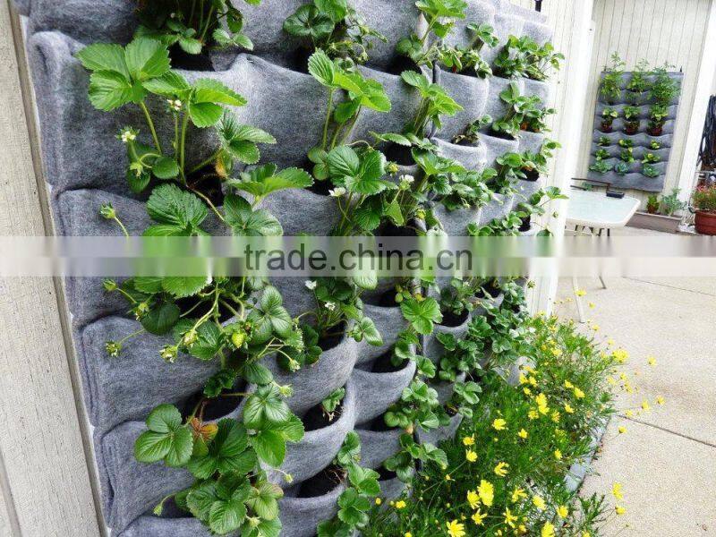 Wall Hanging Flower Pots,Outdoor Wall Planters,Flora Felt Living Wall Planter Vertical Garden