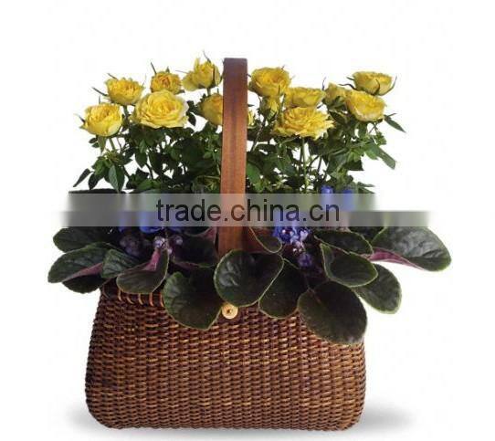 Wholesale empty willow flower vase baskets
