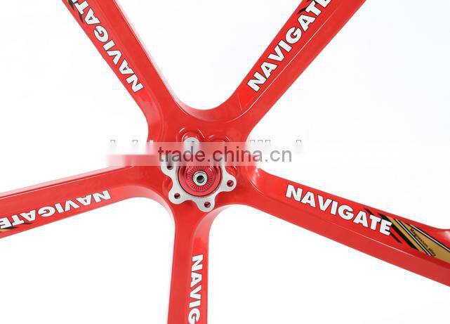 24 inch lightest strongest magnesium alloy bike wheel /fixed gear type hub bike wheel