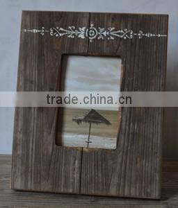 vintage wooden frame photo