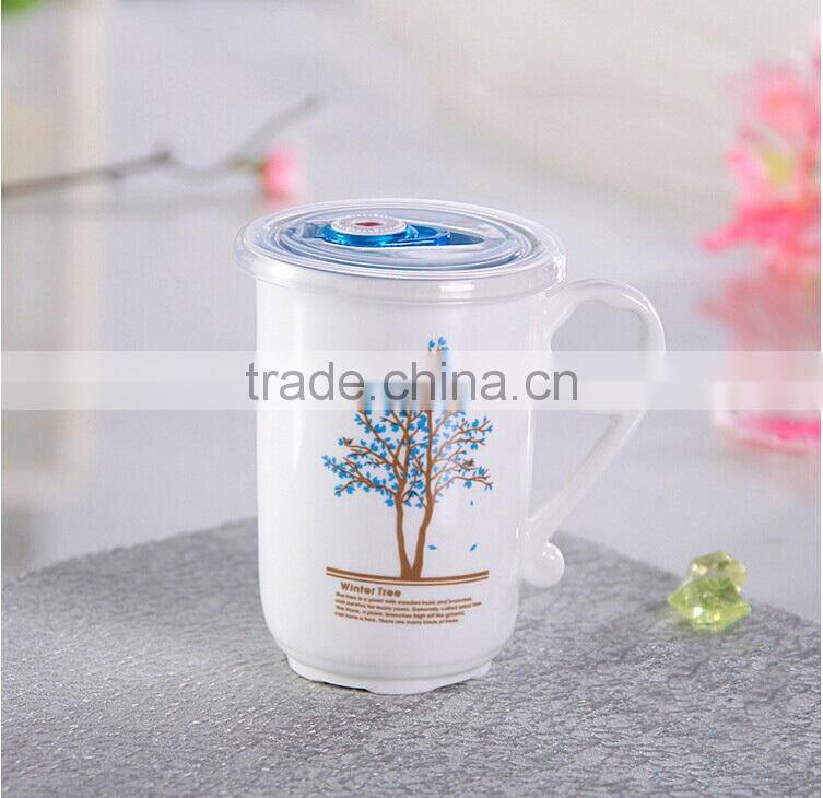 ceramic coffee mug with lid,mug with plastic lid,mug wholesale