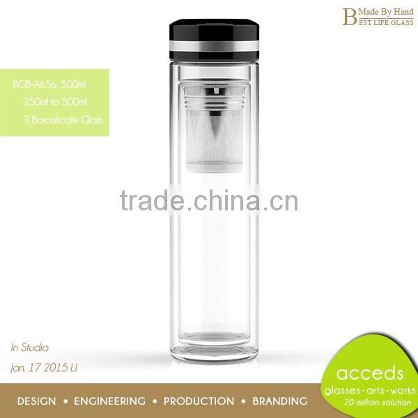 Innovative products 480ml glass fruit bottle from alibaba china market