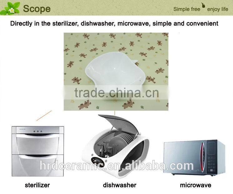 Stocked apple shape Porcelain food dish/soap dish/salad bowl