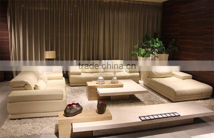 luxury furniture modern beige travertine living room center table