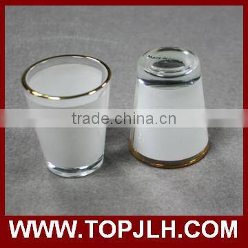 Party favor heat press printed mini shot glass beer mug