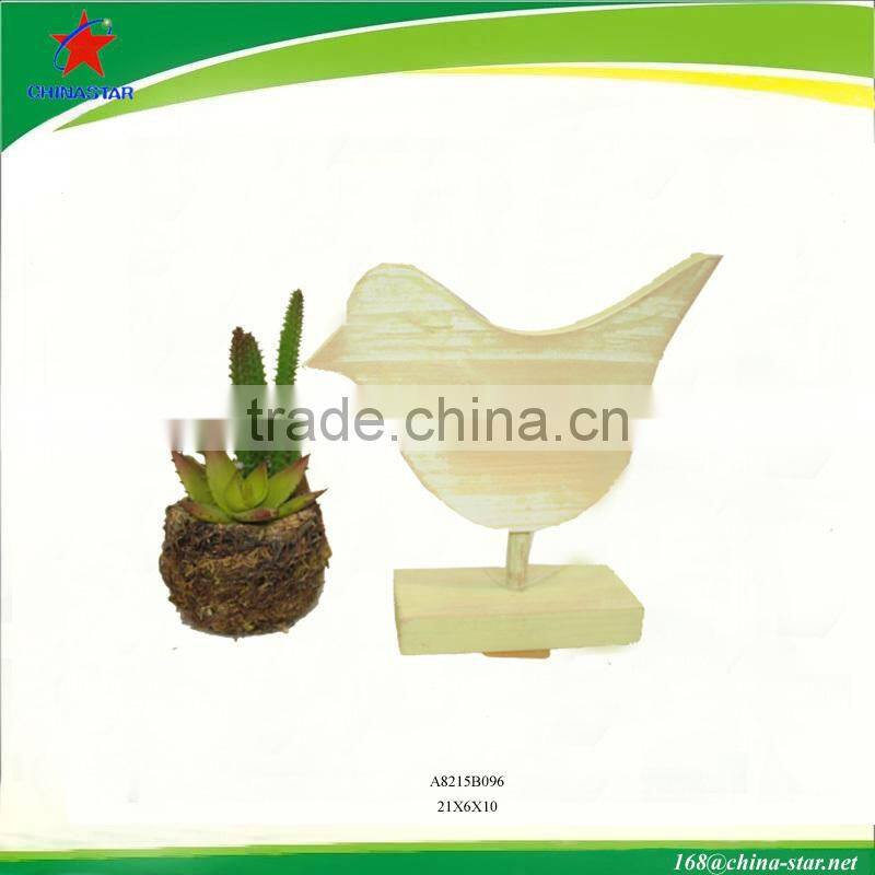 wooden butterfly decoration with stand for easter