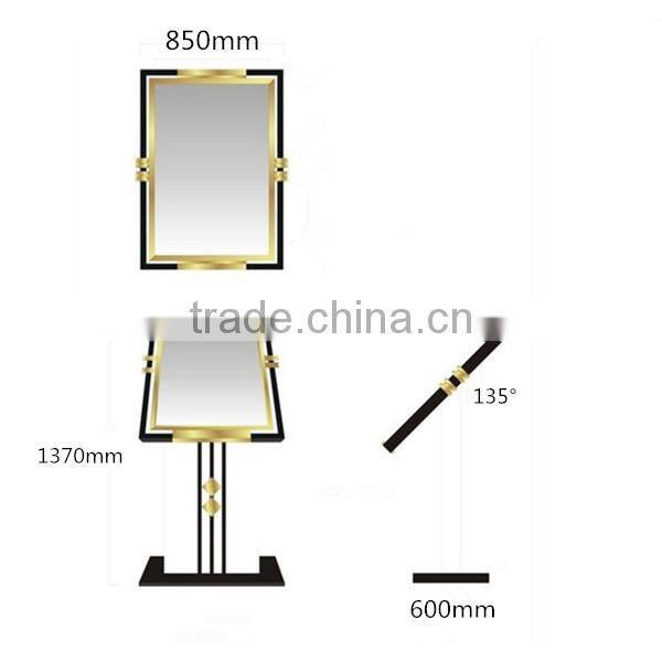 Menu stand Square board-rectangle base (P-69)
