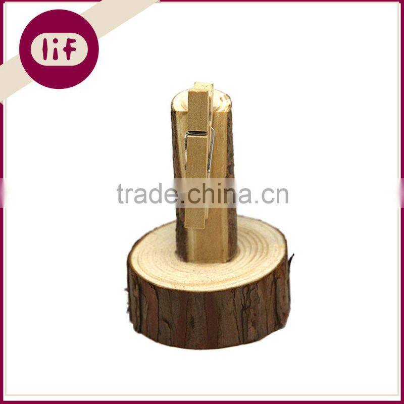 Stump Pine Card Clip, Natural Wood Card Clip, Stump Card Clip