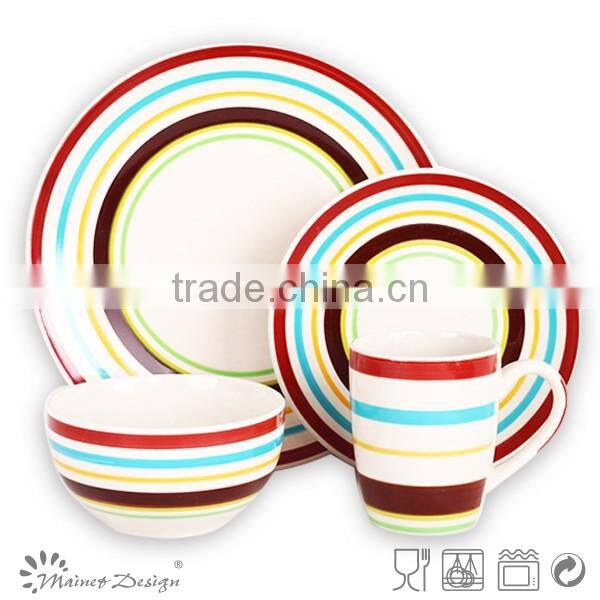18pcs handpainted ceramic dinnerware