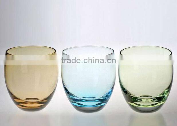Hand-made printed glass cup