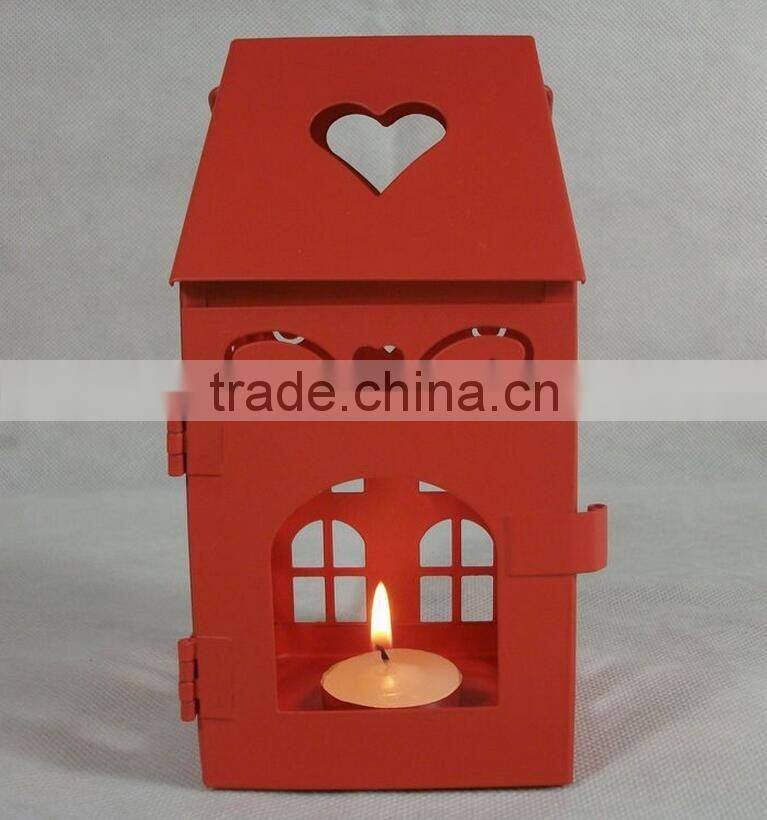 2017 RED House Vintage Style OEM Metal Lantern Candle Holders