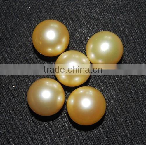 wholesale AA 9.5-10mm golden tahitian loose pearls