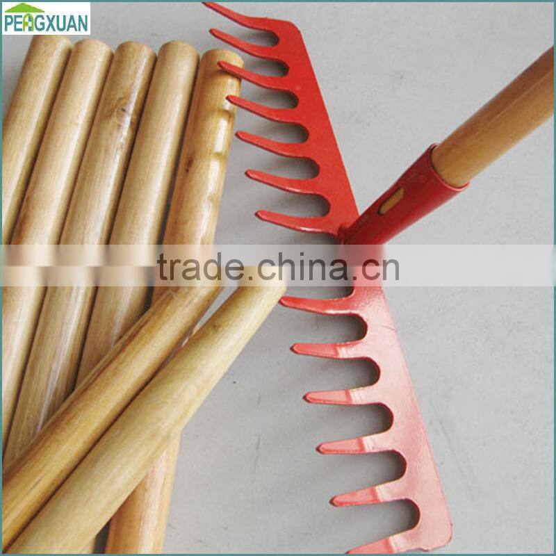 wooden rake handle for farming tools