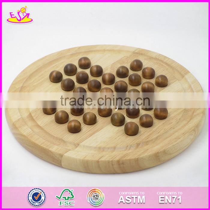 2017 New design children educational wooden chess checkers set W11A051