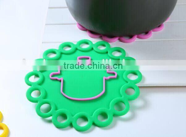 High quality silicone mat,heat resistant non-stick pot pad