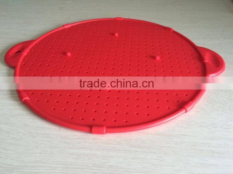 2016 Customized color 3-in-1 silicone splatter screen