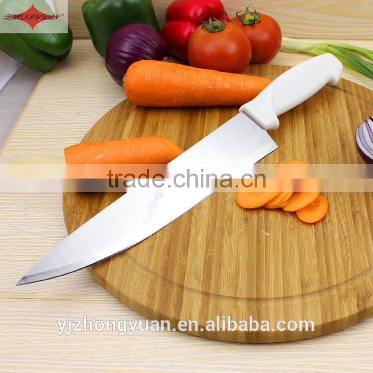 ZY-B10512 10 inch stainless steel chef kitchen knife with comfortable PP handle