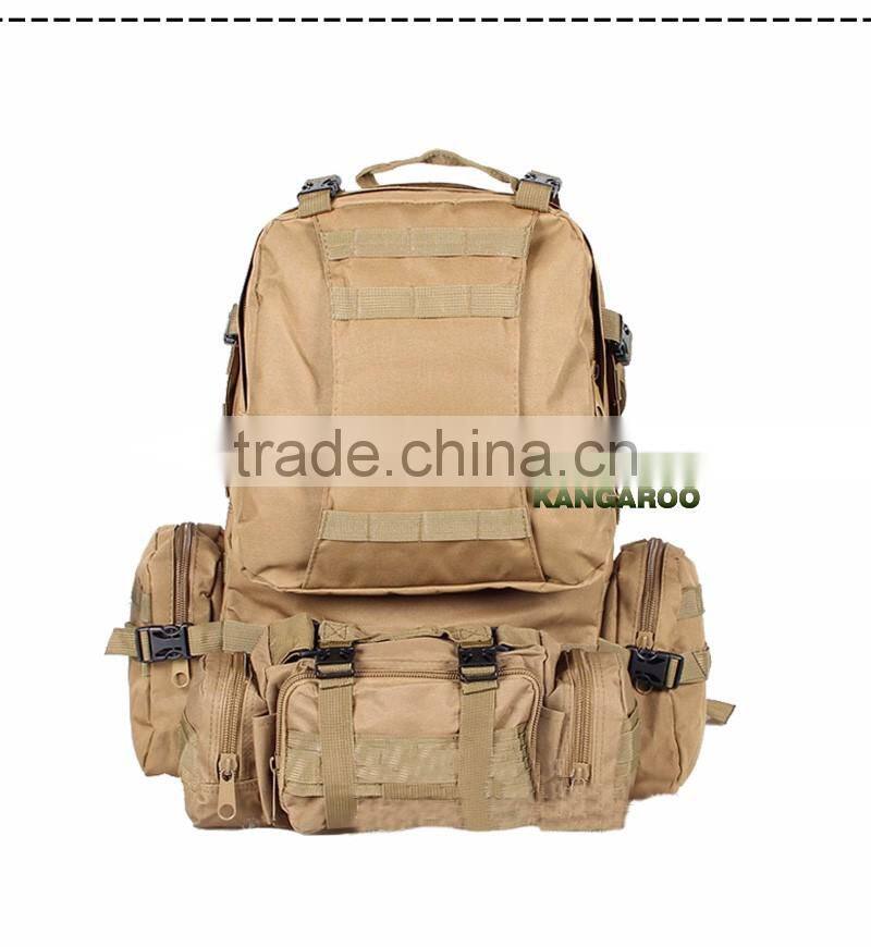Canvas Camping Camouflage Backpack Bag
