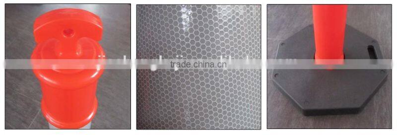 T-Top blowing plastic road traffic signal