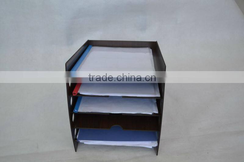 2016 new design customed Office supplies wooden office magazine file boxes / holders / organizers for document files