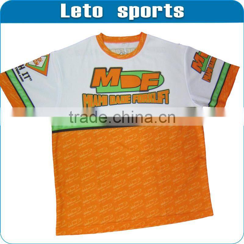 Cheap high quality 100%polyester printing blank t-shirt wholesale custom t shirt