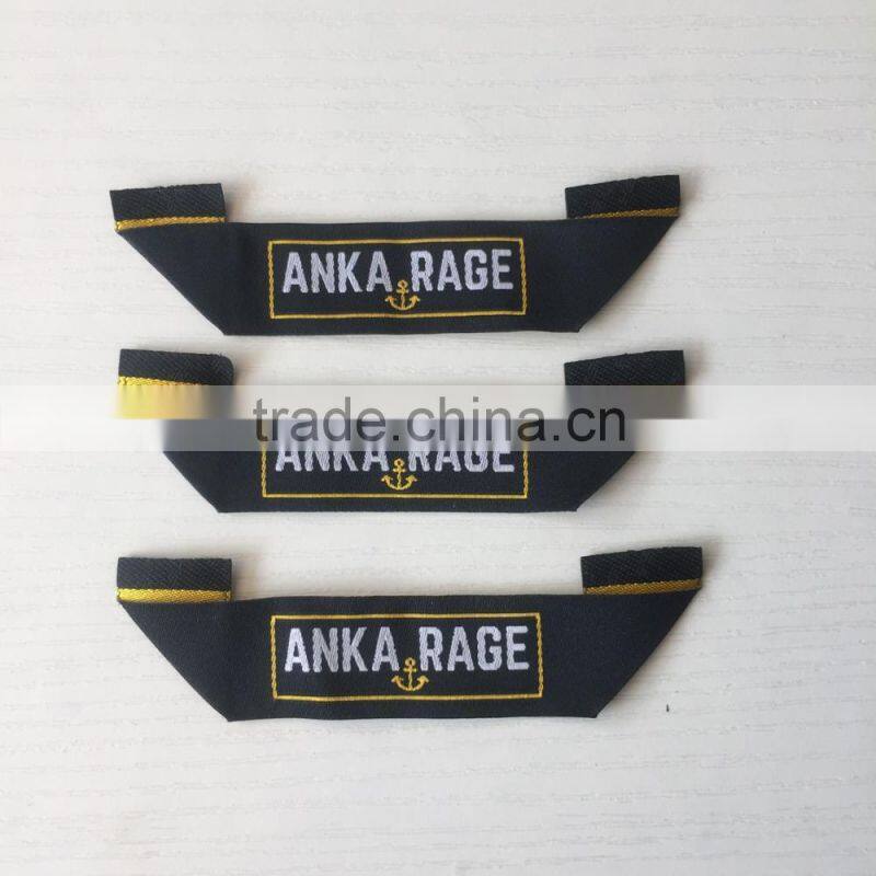 2017 Custom high density damask woven labels for garments
