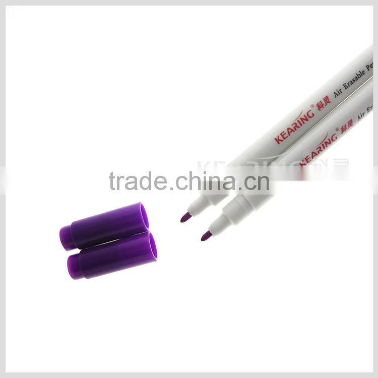 fabric marking pen in 1.0mm+0.5mm fiber tip violet color 2 years shelf life time #AV1005
