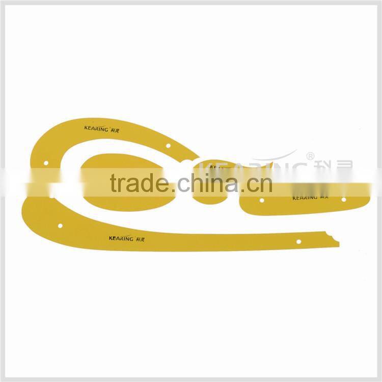 Kearing brand plastic Garment fashion design ruler with 5 pcs french Curve per Set #1305S