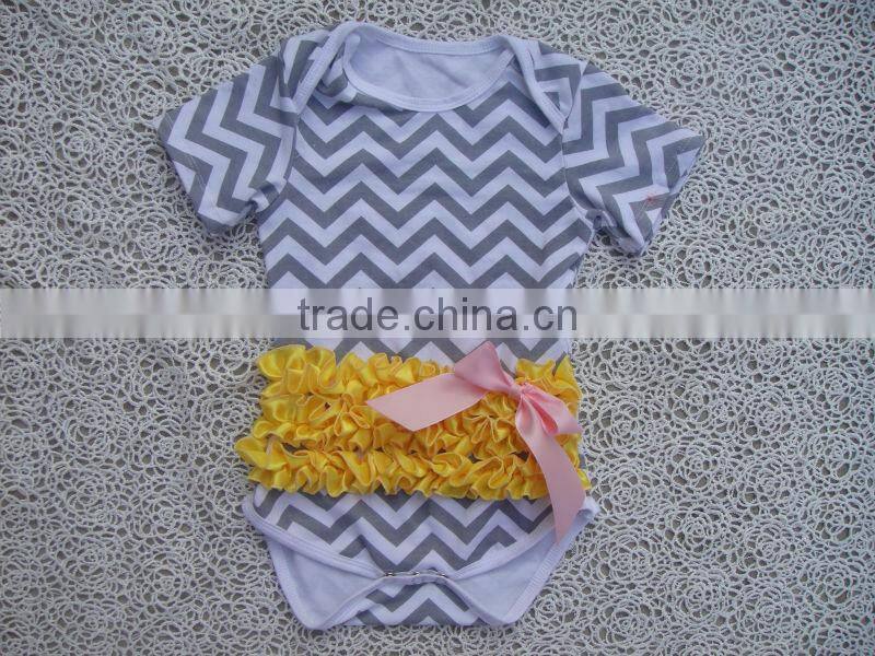 baby romper fashion baby bodysuits black with leopard satin ruffle rompers