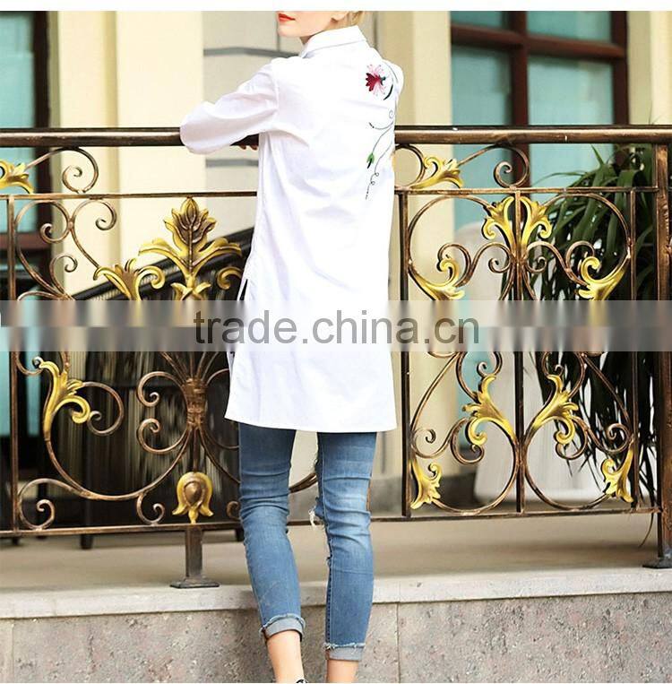 Maxnegio button up shirt casual cotton embroidered dress shirt