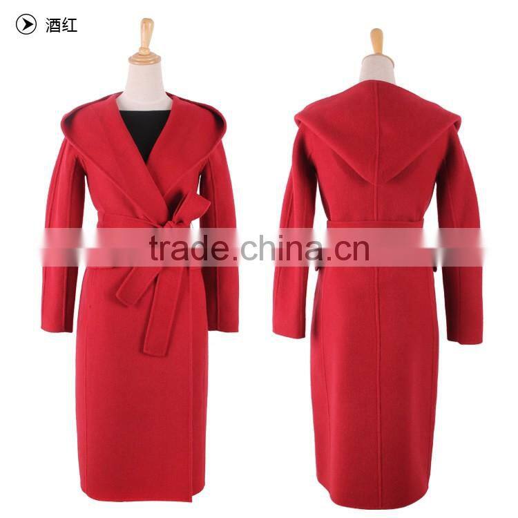 Maxnegio hot women long cashmere coat womens wool cashmere duffel coat