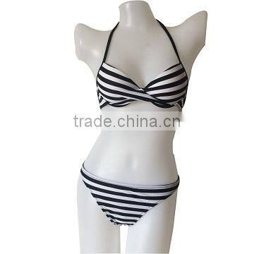 Top quality purple shivering printing sexy women bikini swimwear