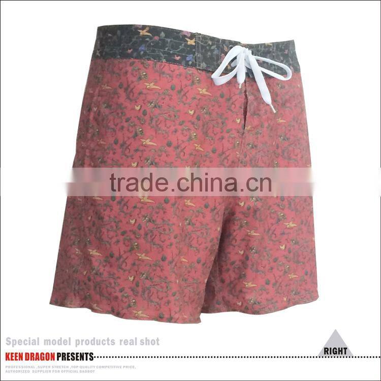 Summer Beach Wholesale T/C Spandex Men's Digital Printed Mens Swim Shorts