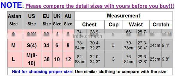 2015 latest sexy girls set push-up padded bra swimwear SV002918