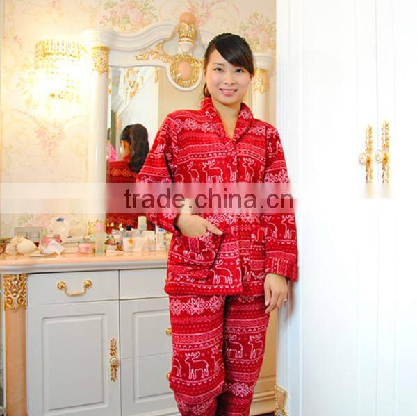 Women's Winter Fleece Pajamas Set