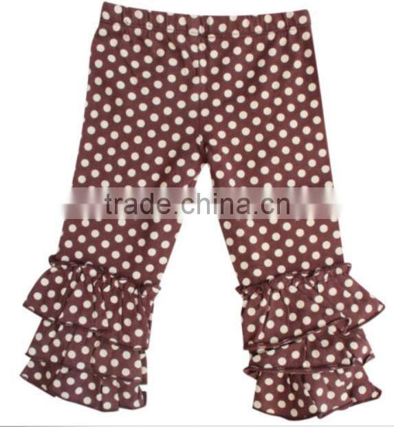 Pure cotton black white stripe baby pant with Triple ruffle Baby Girls Stripes Pants Kids clothing leggings children Ruffle Pant