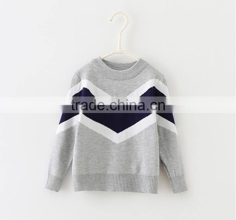 Children Latest Color Patchwork Baby Boy Sweater Designs