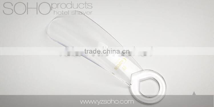 Long handled plastic shoe horn for promotion sales