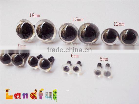 24mm Clear Safety Eyes with Handmade Washer for Crochet Amigurumi dolls
