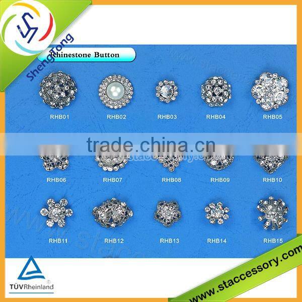 Hot sale crystal rhinestone button