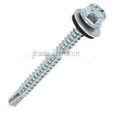 Made in Taiwan Steel Stainless Steel Copper TRIM OVAL HEAD PHIL WITH SPECIAL WASHERSELF DRILLING SCREW