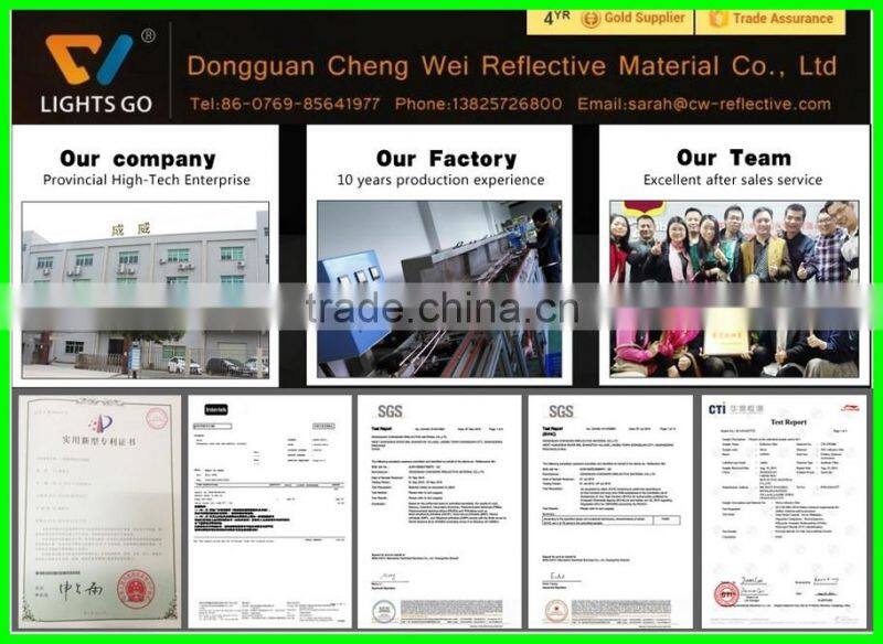 Professional Manufacturer Commercial Grade Conspicuity Mylar Material Retro Reflective Vinyl / Plastic Sheeting