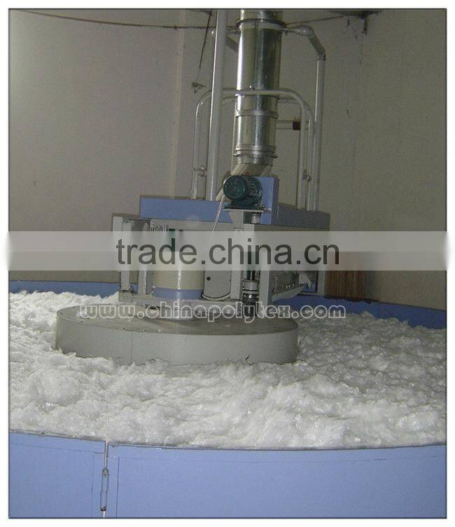 Raw white polyester staple fiber