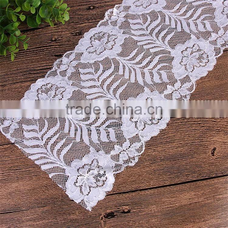 Leggings stretch lace trim