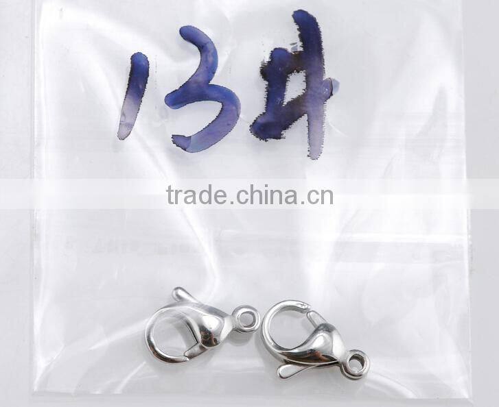 316L Stainless Steel Lobster Claw Clasp, DIY Chain Jewelry Findings Accessories