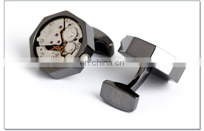 Watch steampunk cufflinks mechanical movement watch cufflinks